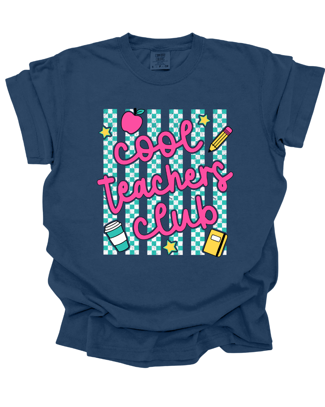 Checkered Cool Teachers Club Tee