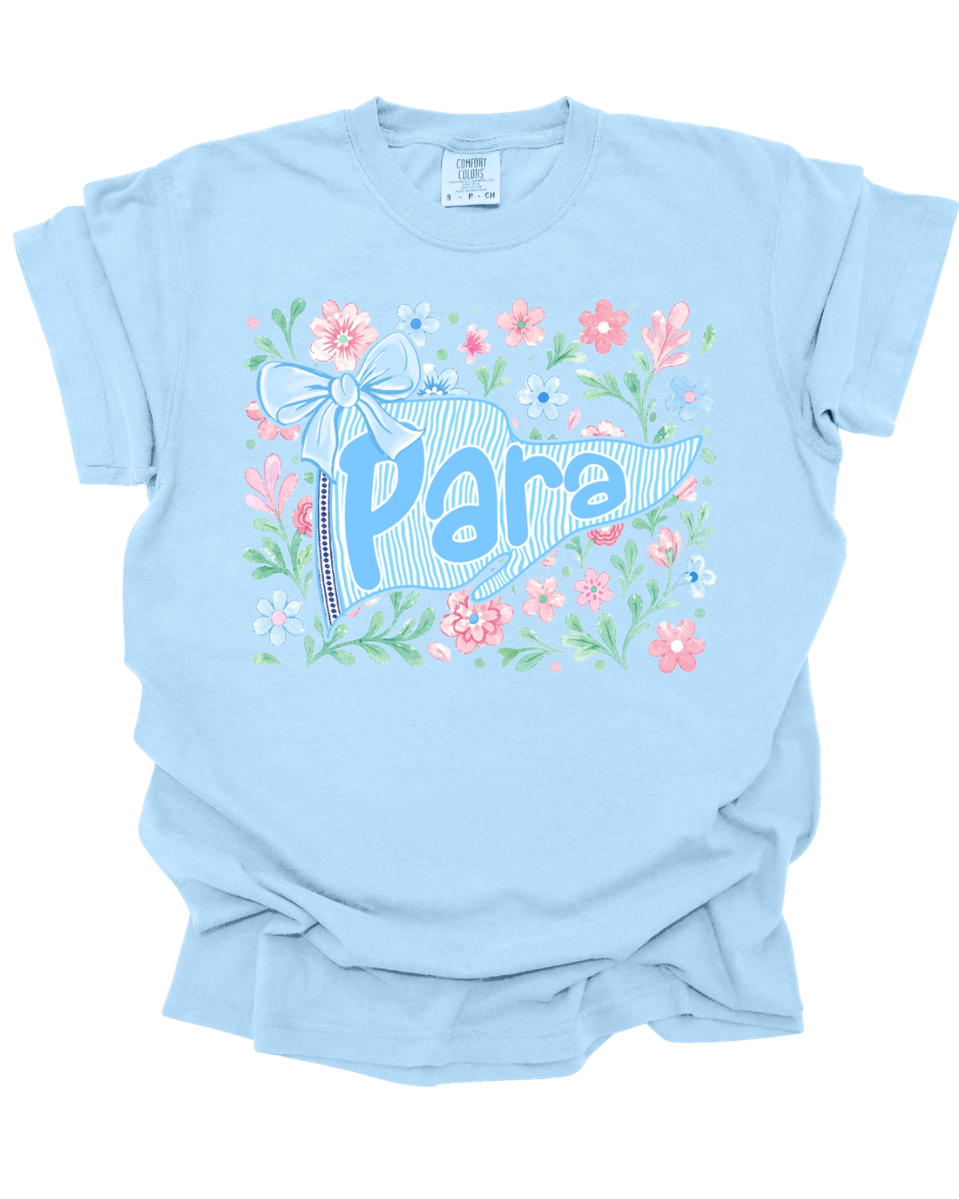 School Staff Pennant Floral Tee