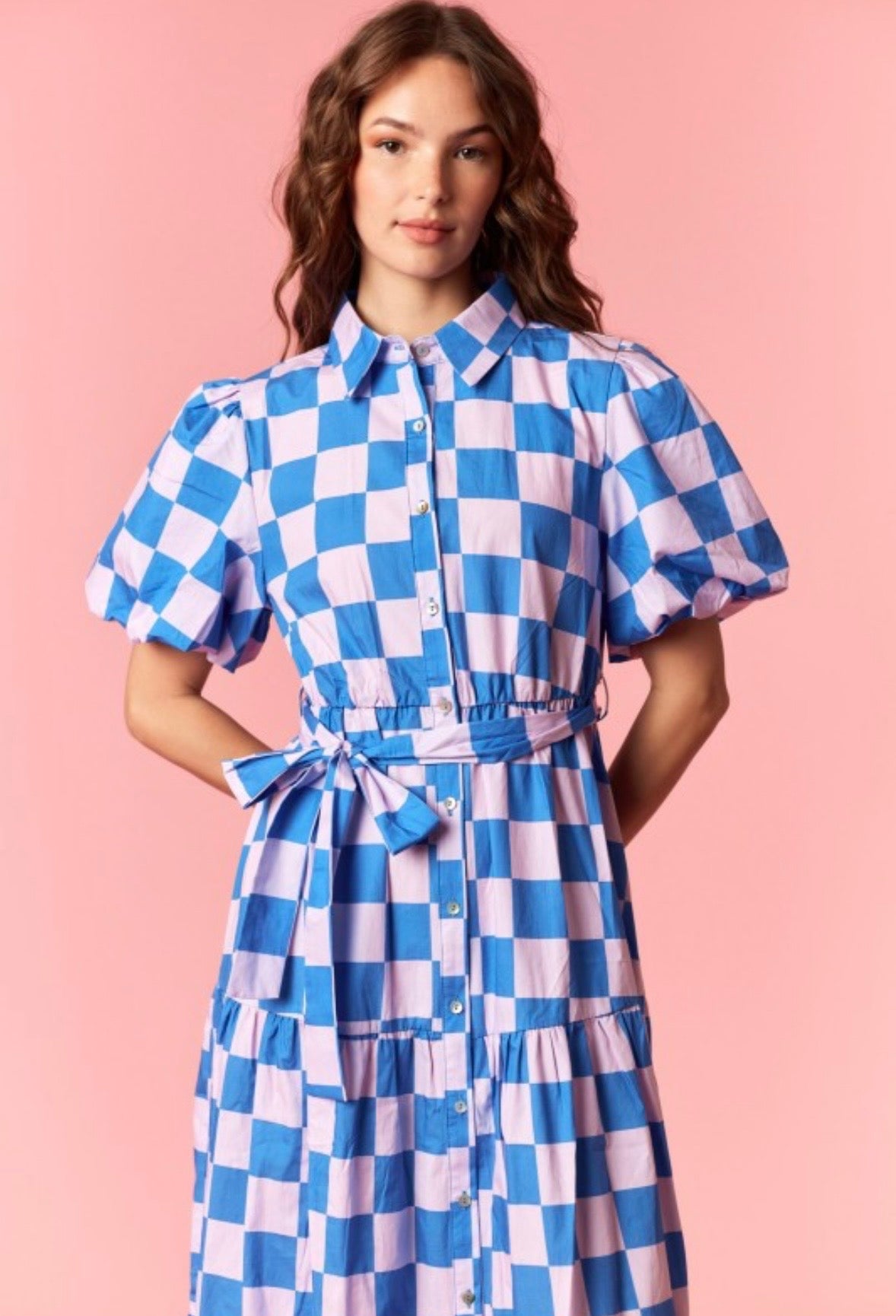 Checkered Maxi Dress