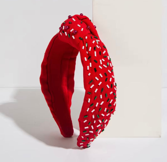 Christmas Cookie Sprinkle Headband