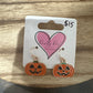 Pumpkin Face Earrings