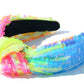 Multi Color Sequin Knot Headband