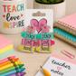 Teach Love Inspire Crayon Earrings