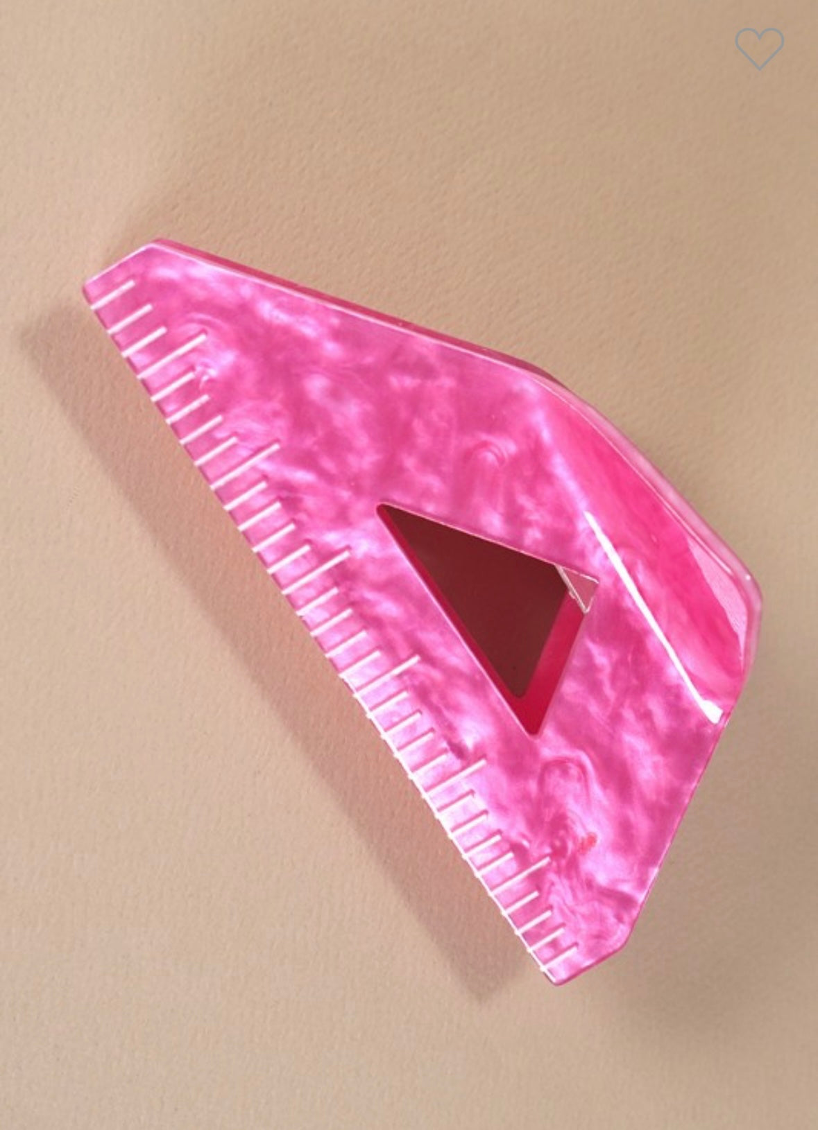 Pink Ruler Hair Clip