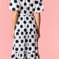 Black and White Polka Dot Maxi Dress