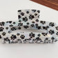 Iridescent Paw Print Hair Clip