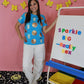 Sequin Milk & Cookies Top