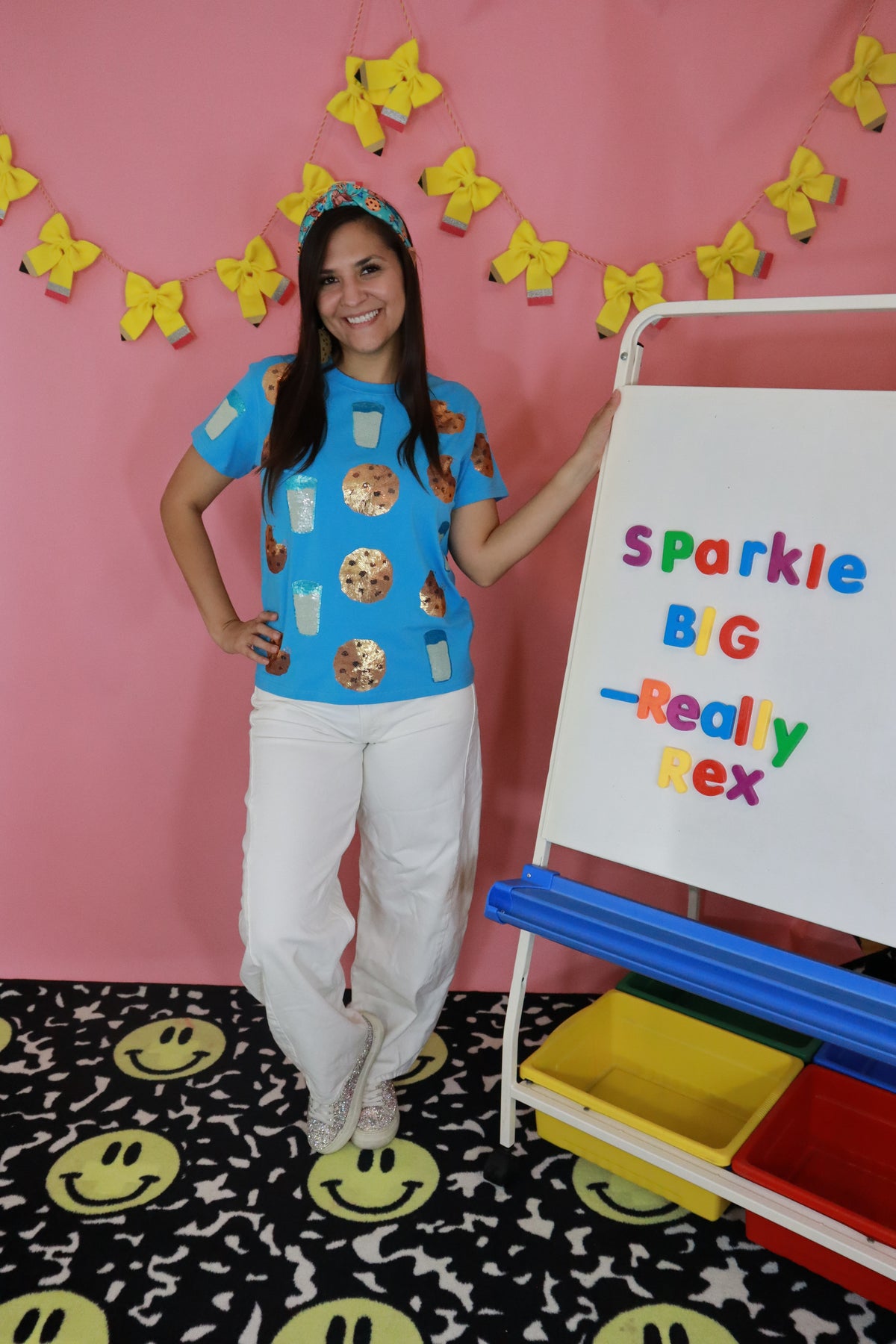 Sequin Milk & Cookies Top