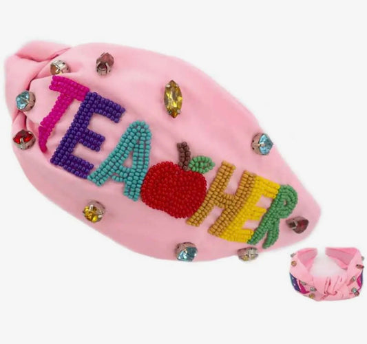 Teacher Beaded Headband
