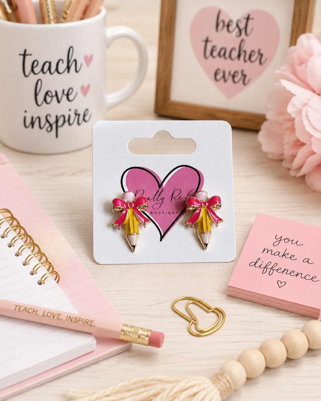 Pencil with Bow Studs