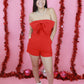 Red Bow Romper