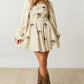 Corduroy Cream Disco Cowgirl Dress