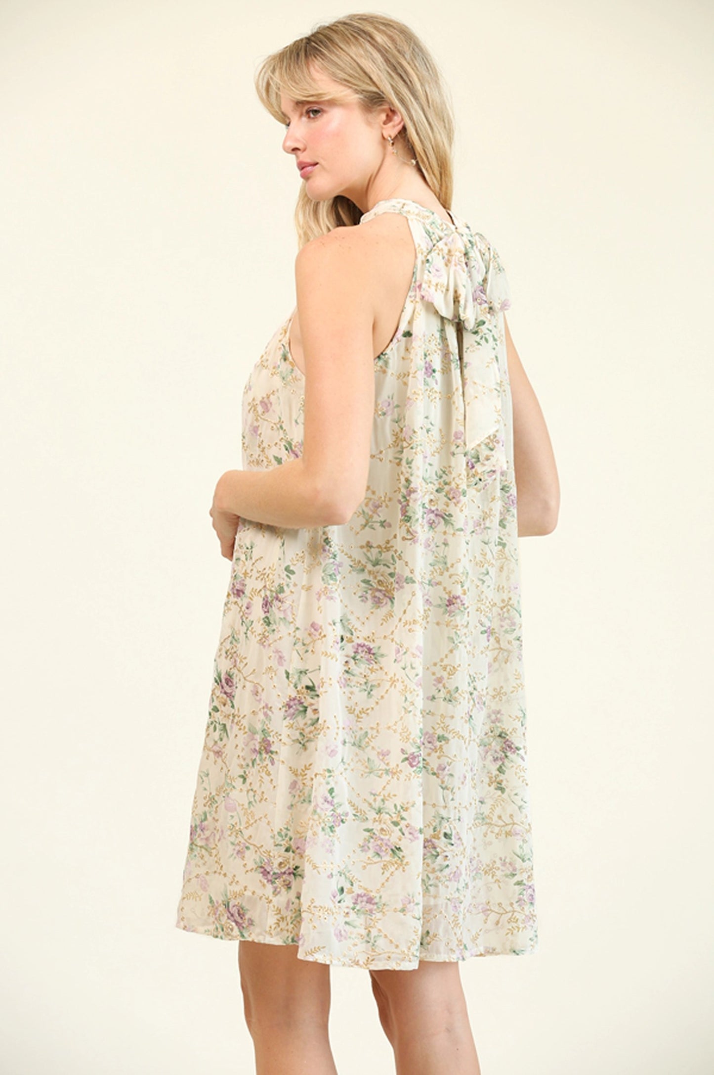 Floral Eyelet Dress