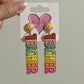 Colorful Teacher Earrings