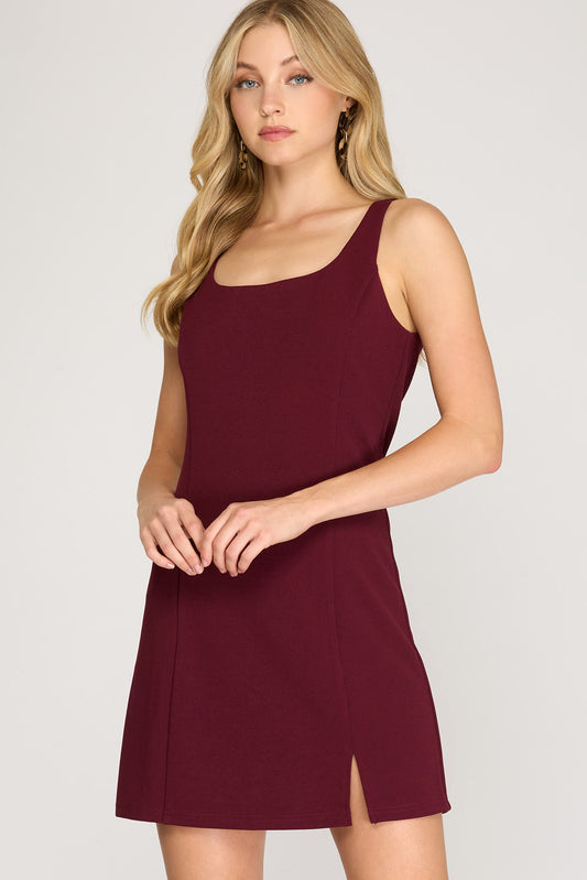 Maroon Tank Dress