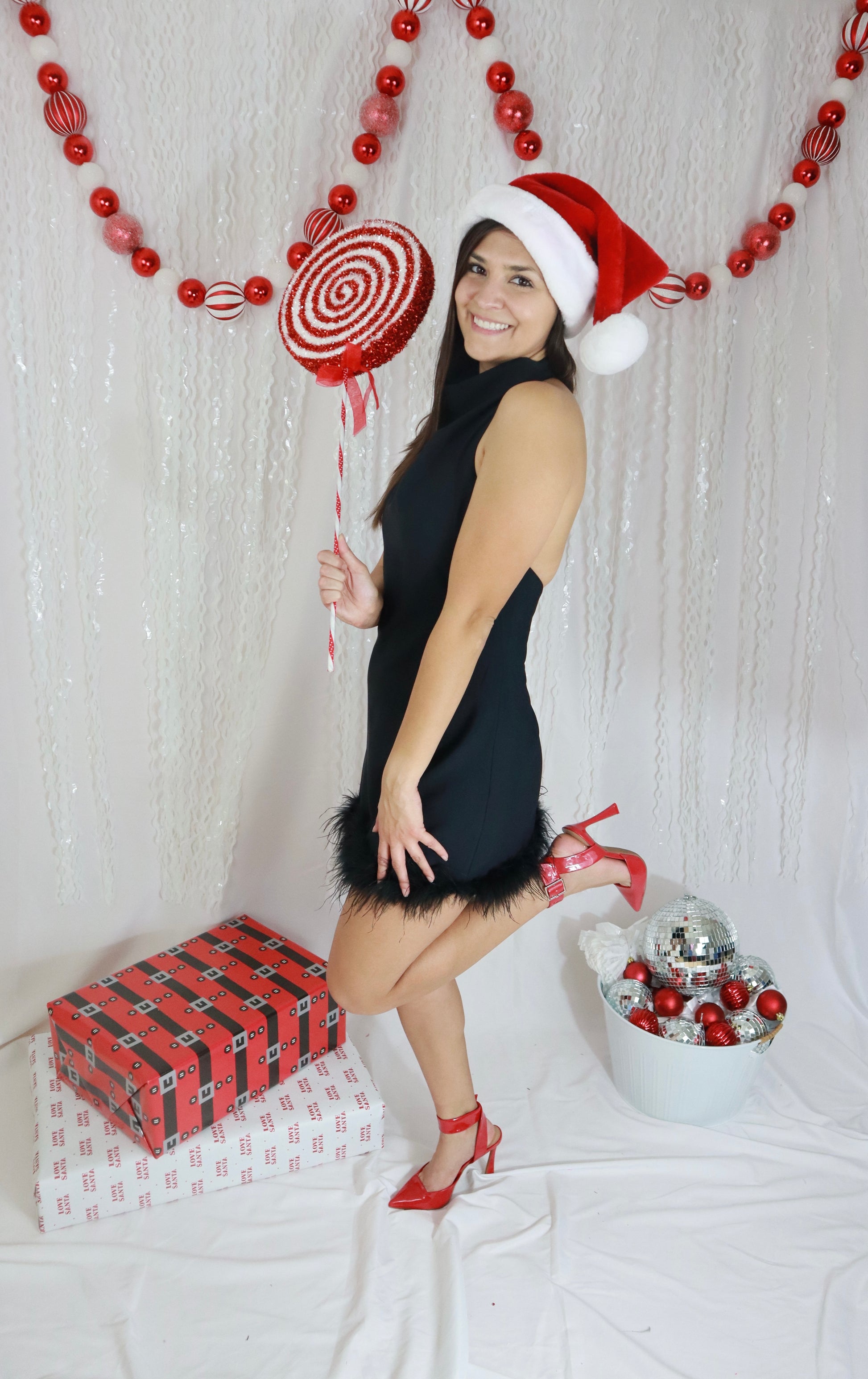Black Feather Halter Neck Dress ReallyRexBoutique Black Feather Halter Neck Dress ReallyRexBoutique