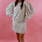 White and Black Polka Dot Dress