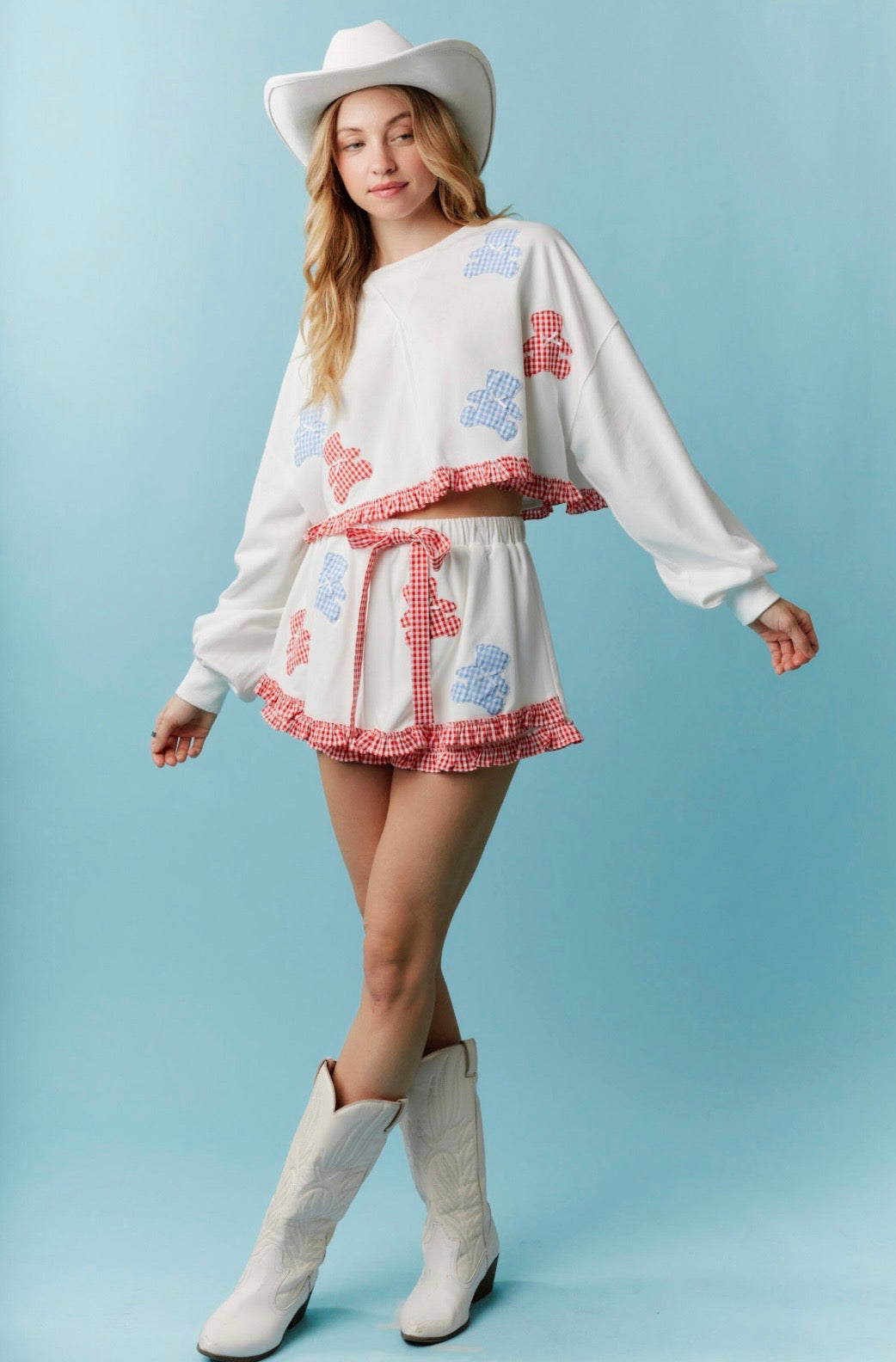 Embroidered Bear Skort