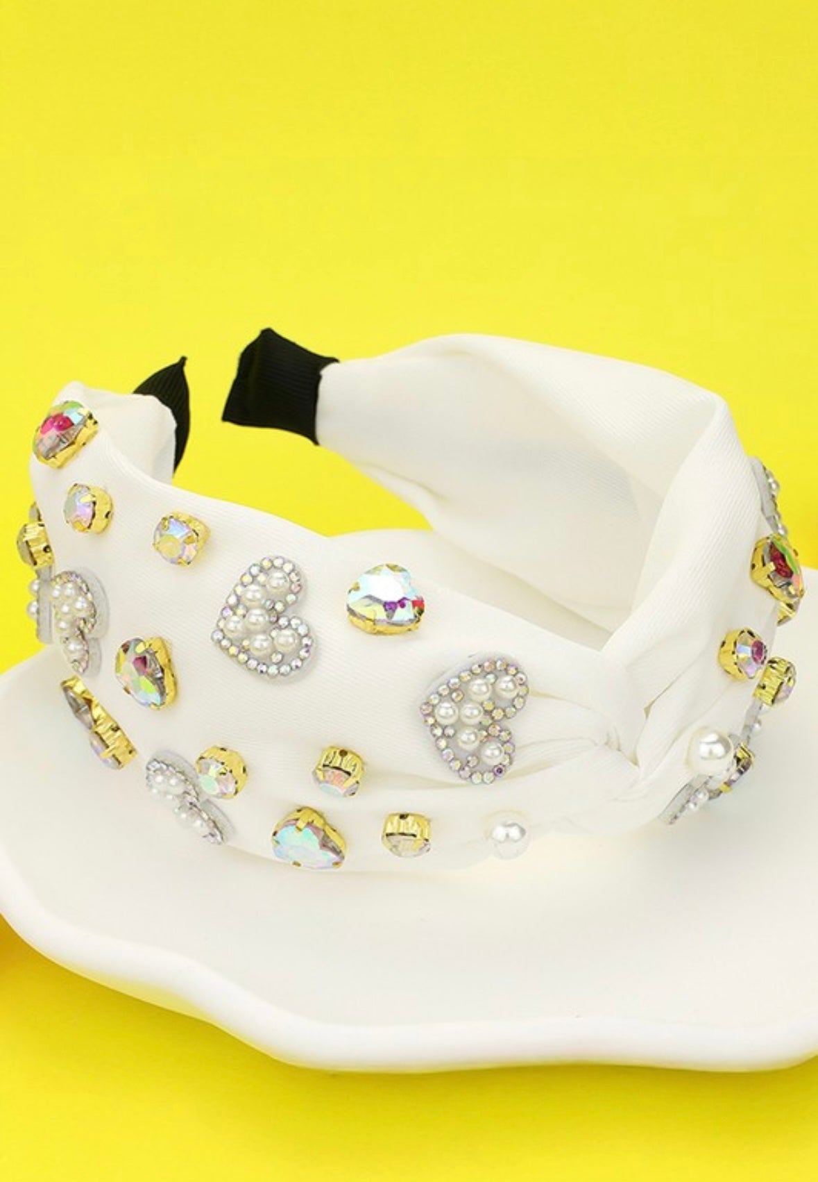 Heart Jeweled Headband