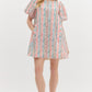Multi Color Bow Print Dress