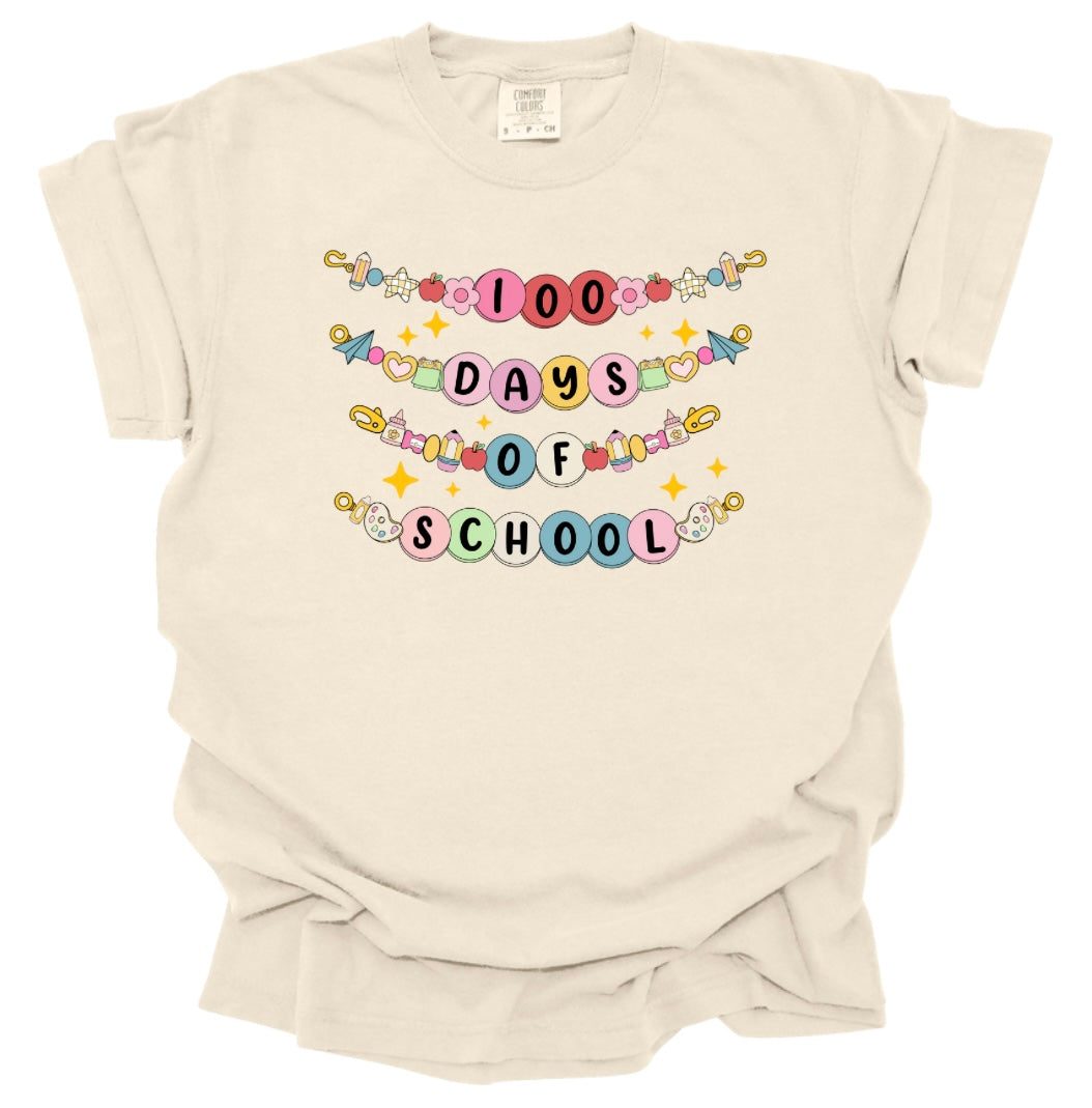 100 Days of School Friendship Bracelet Tee