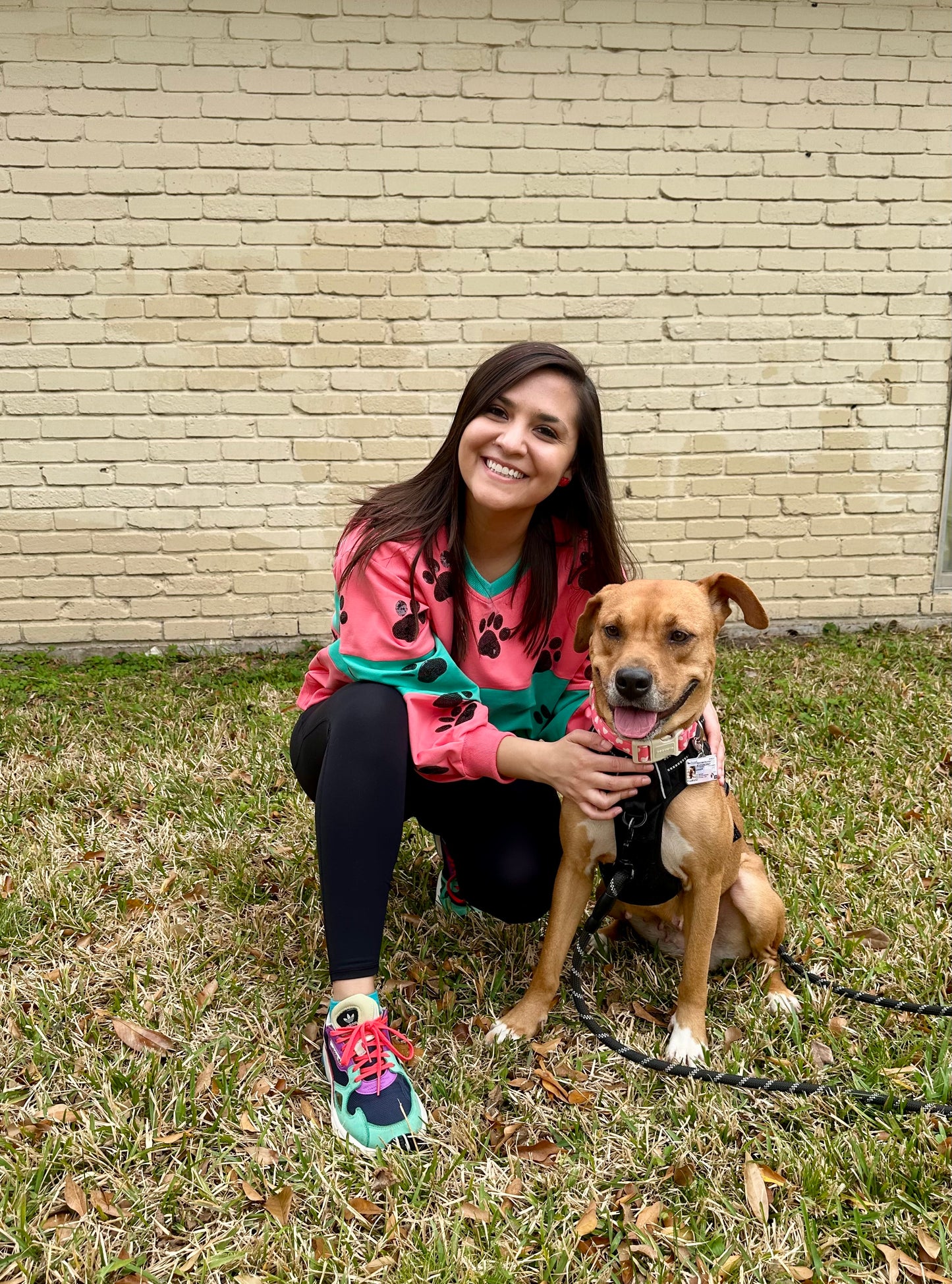 Sequin Dog Paw Sweatshirt