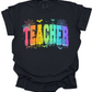Neon Halloween Teacher Tee