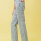 High Waisted Rhinestone Jeans