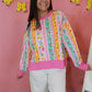 Pink School Themed Lightweight Sweatshirt