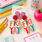 Fun font Friyay Earrings