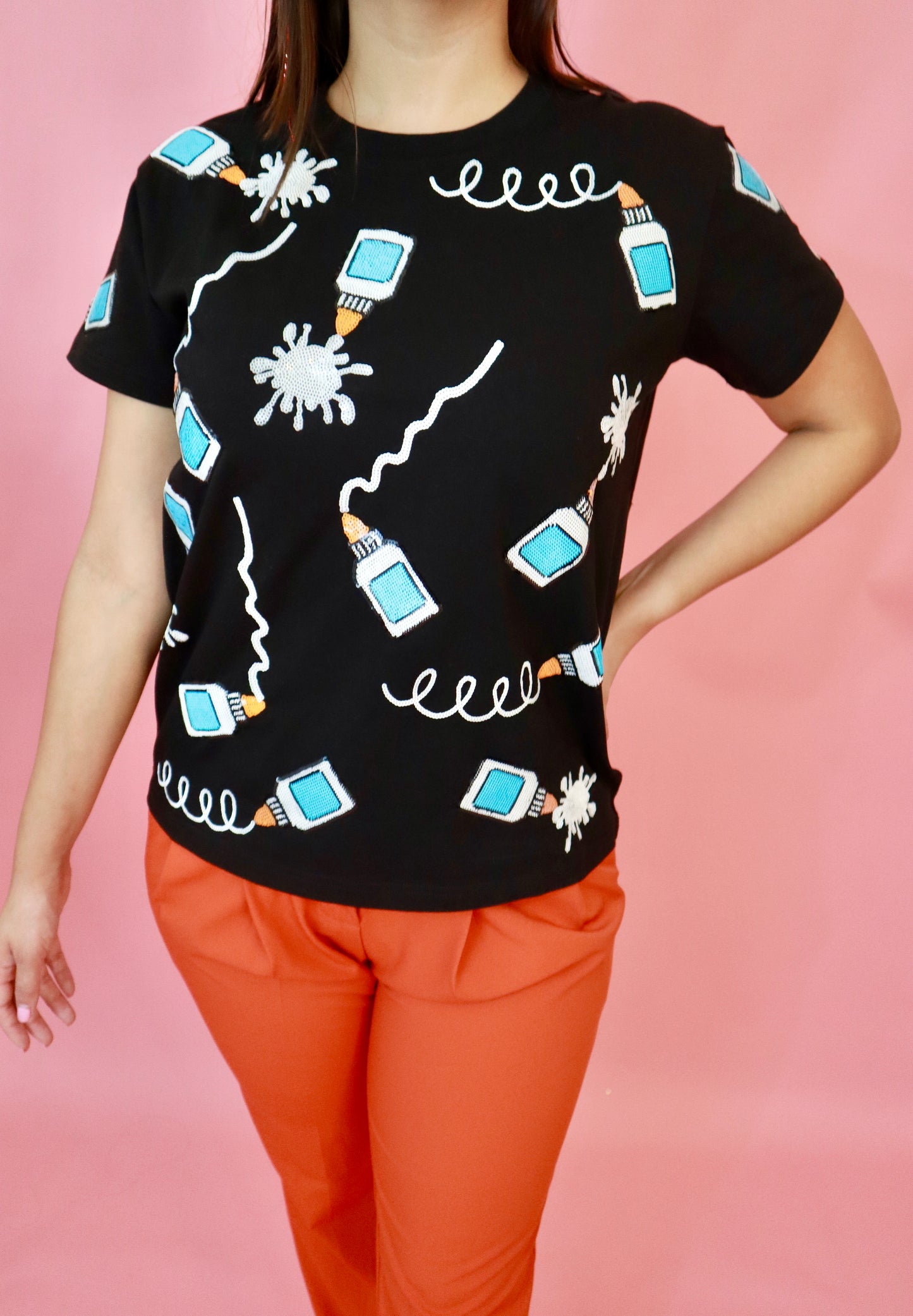 Sequin Glue Shirt