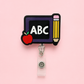Purple Chalkboard Badge Reel