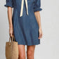 Navy Polka Dot Dress