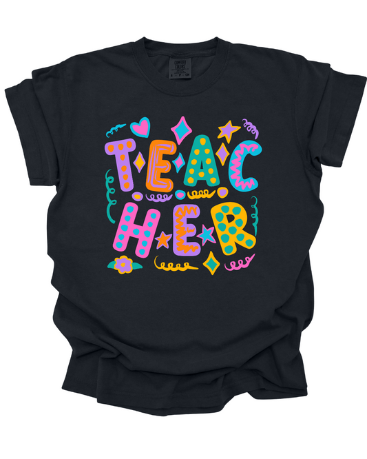 School Staff Doodle Tee