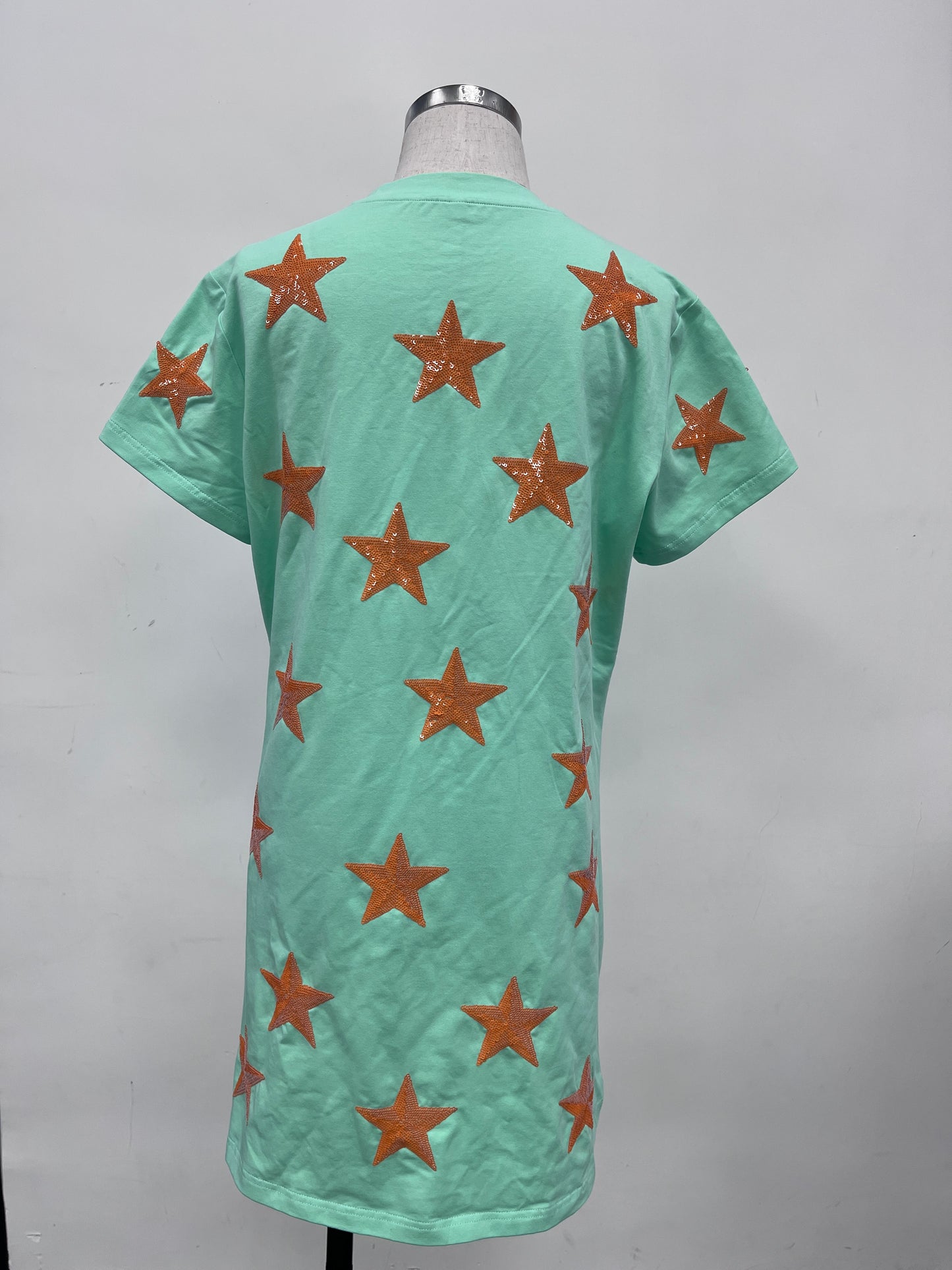 *PREORDER* Mint and Orange Sequin Showgirl Dress
