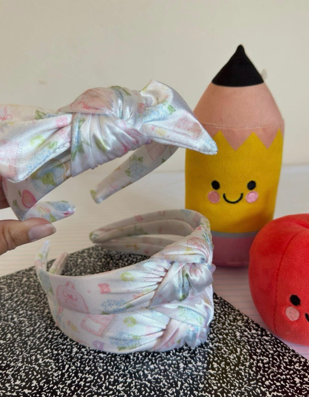 Satin School Themed Headband