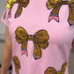 *PREORDER* Pink Pencil Bow Dress
