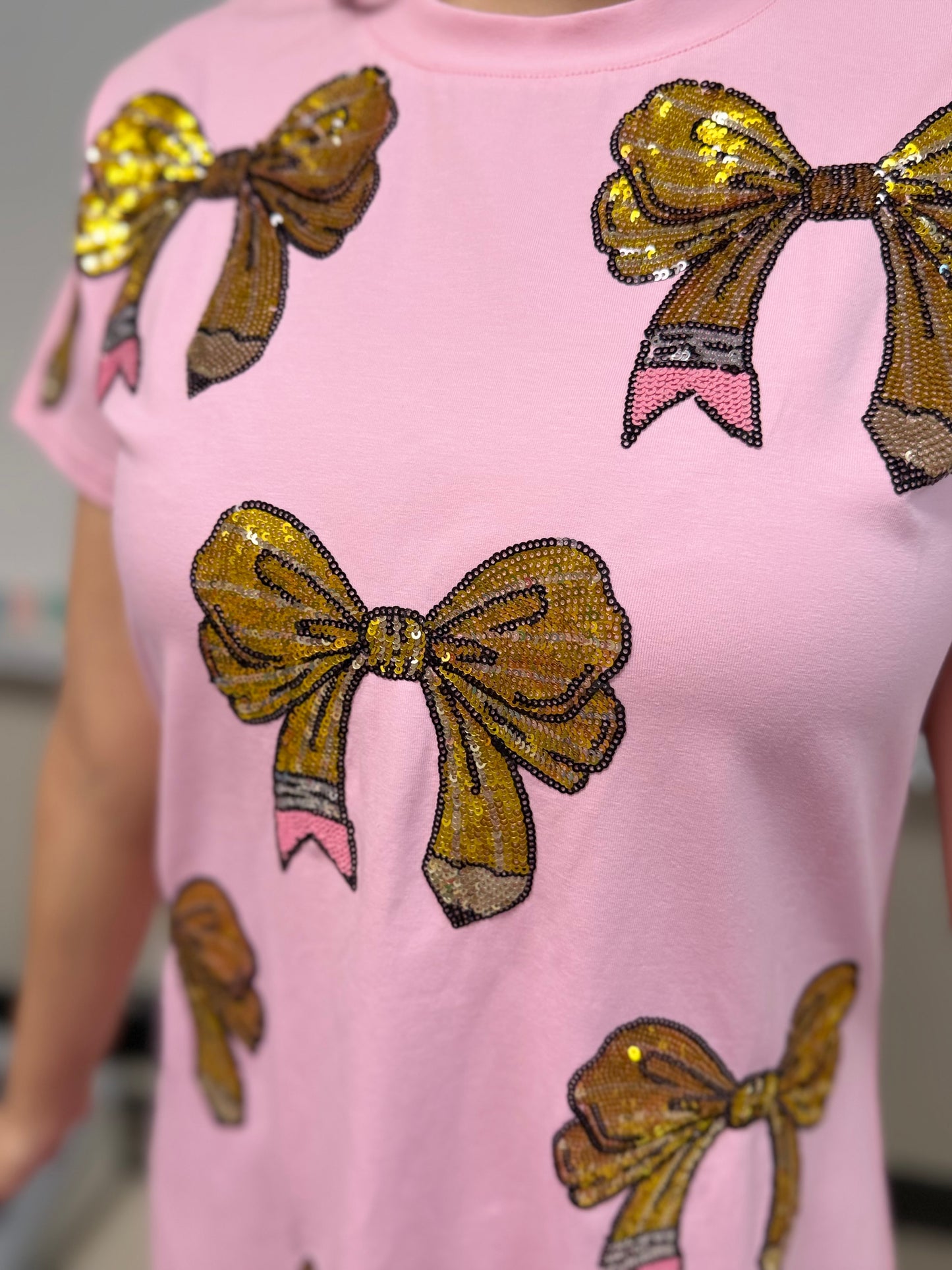 *PREORDER* Pink Pencil Bow Dress