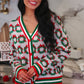 Cozy Christmas Wreath Cardigan