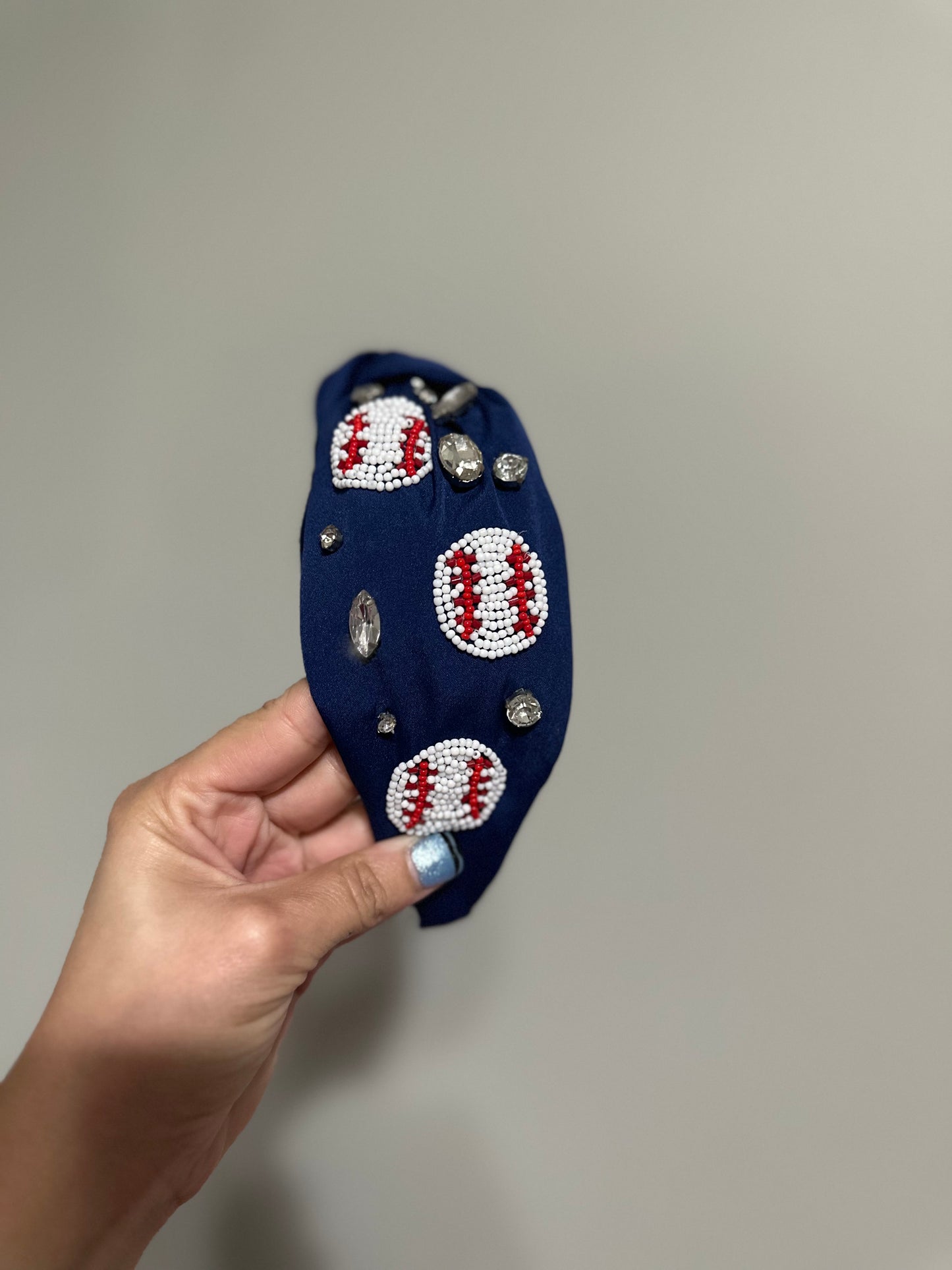 Baseball Beaded Headband