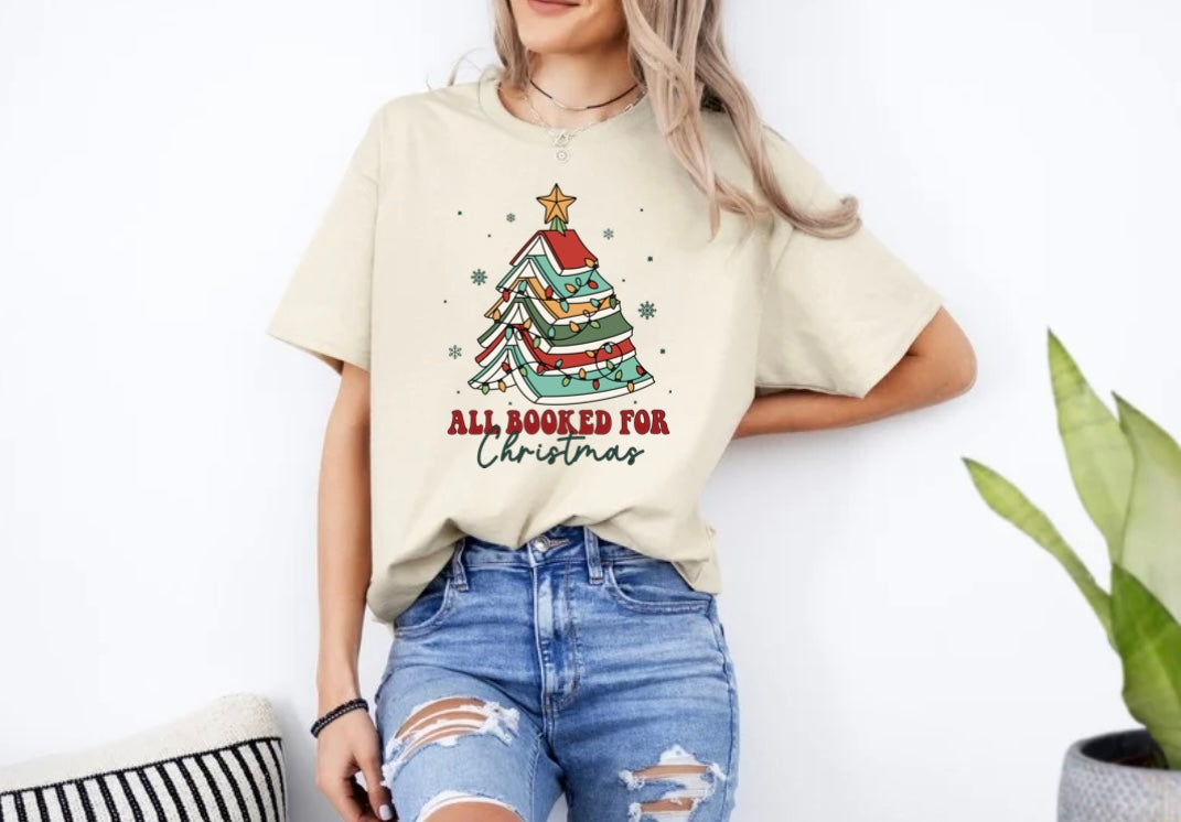 All Booked Christmas Tshirt