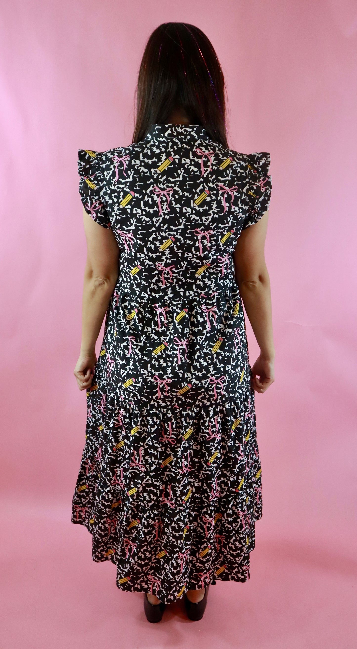 *PREORDER* Composition Themed Midi Dress