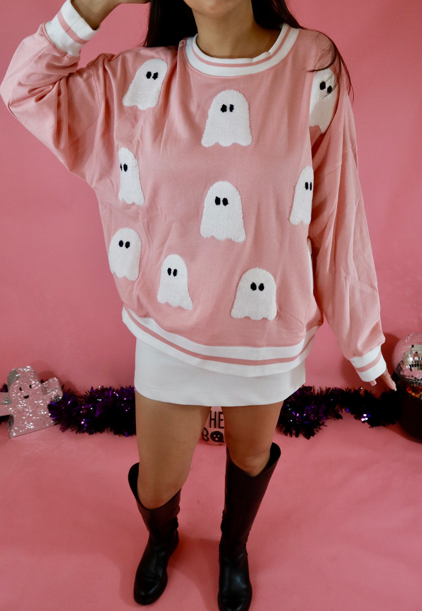 Pink Ghost Sweater