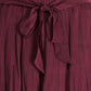 Maroon Pleated Shorts