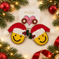 Beaded Smiley Face Earrings