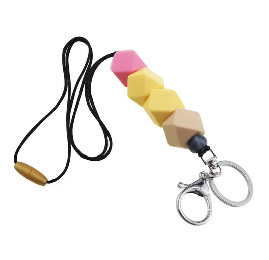 Silicone Beaded Pencil Lanyard