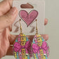 Teacher Bow Teardrop Earrings