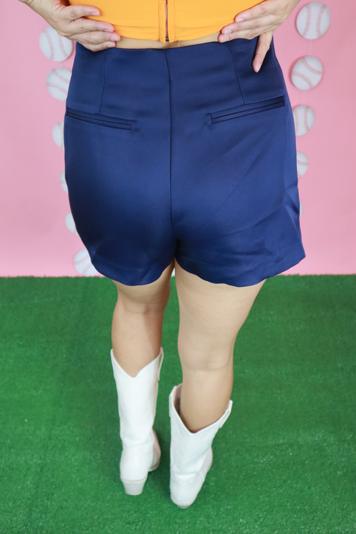 Navy Skort