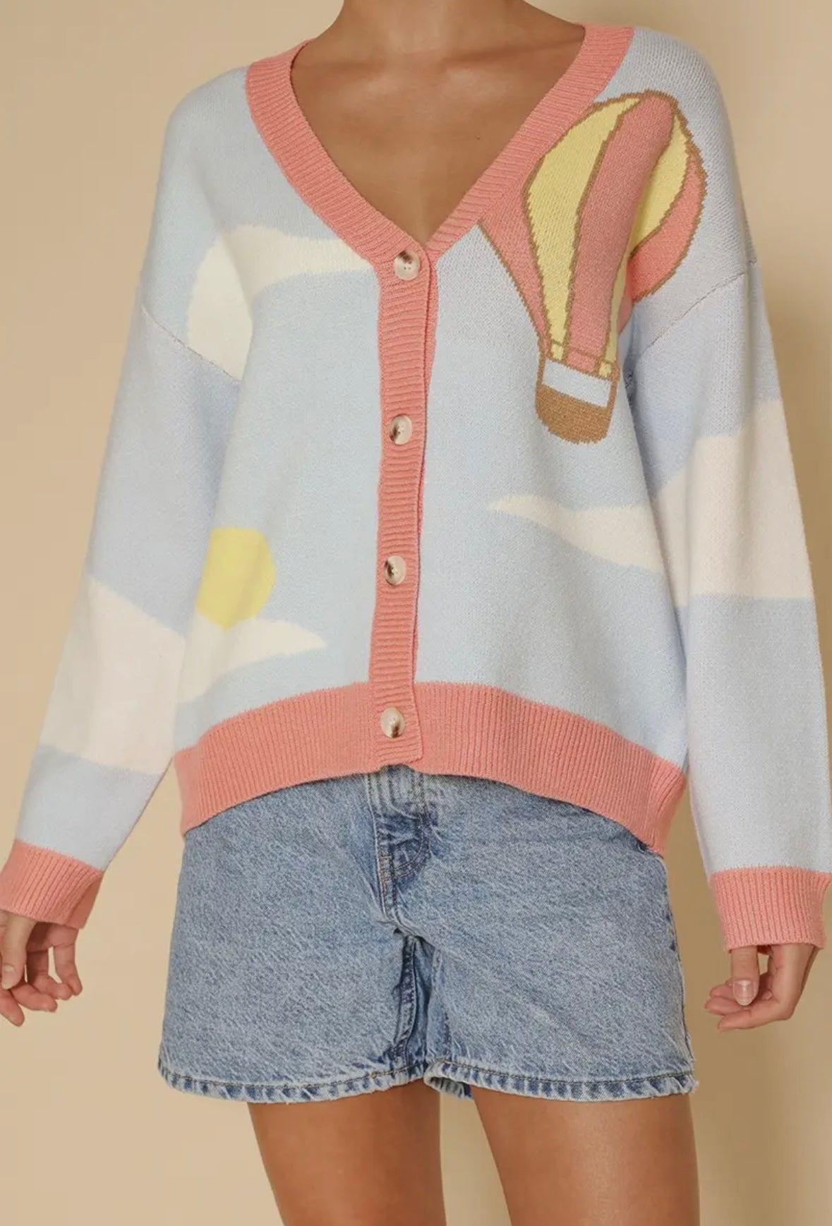Hot Air Balloon Cardigan
