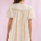 Cream Floral Detail Dress